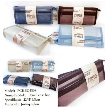 

TBMO SQUEEZY Pencil Case Bag 2 Resleting SQ3508 / Zipper Bag / Tempat Pensil / Tas Pensil Resleting