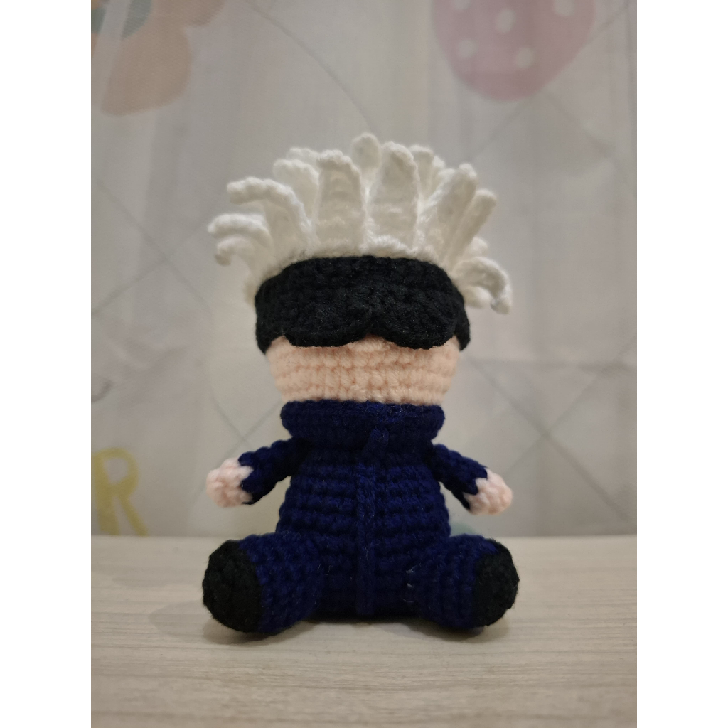 Satoru Gojo Jujutsu Kaisen Keychain Doll Crochet