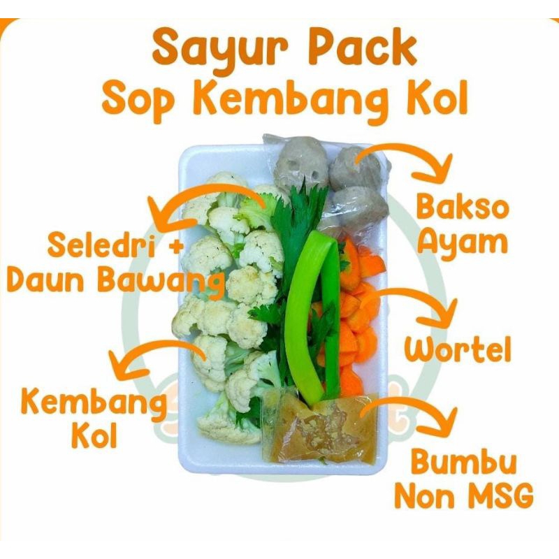 

KIRIM INSTAN Paket Sayur Sop Kembang Kol Potong Capcay / Sayur Sop Kembang Kol Pack