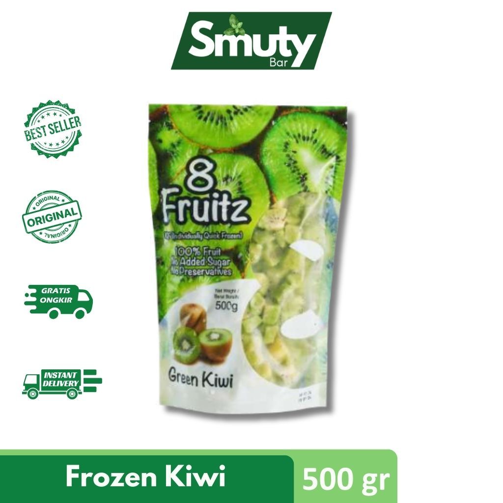 

8 Fruitz Frozen Kiwi/ Kiwi Beku 500 Gr