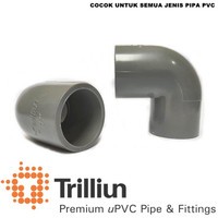 KNEE 1/2 inchi TRILLIUN - ELBOW Keni bengkok sambungan paralon pipa