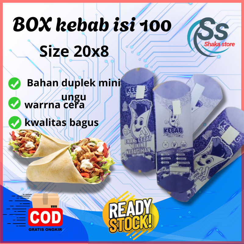 

Kemasan Kebab Mini Duplek 20x8 cm Tahan MinyakBungkus Kebab Duplek Profesional 20x8 cmKertas Bungkus Kebab Mini Duplek