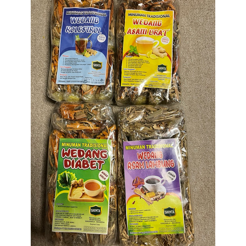 

Minuman Tradisional Wedang Khas Solo ( 1 pack isi 10 saset ) / Wedang Kolestrol Wedang Asam Lambung Wedang Asam Urat Wedang diabetes