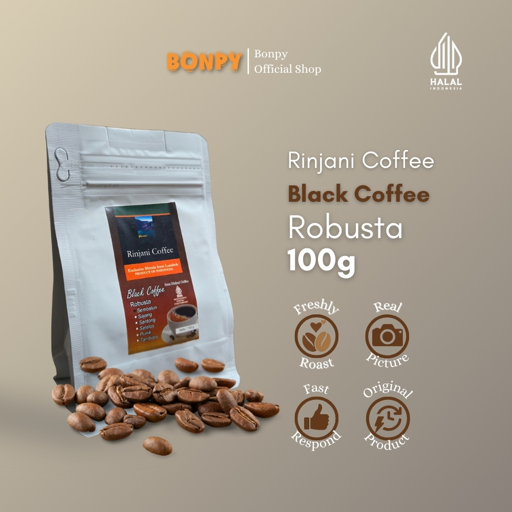 

Kopi Rinjani Lombok - Robusta - Black Coffee - 100gr - Sembalun