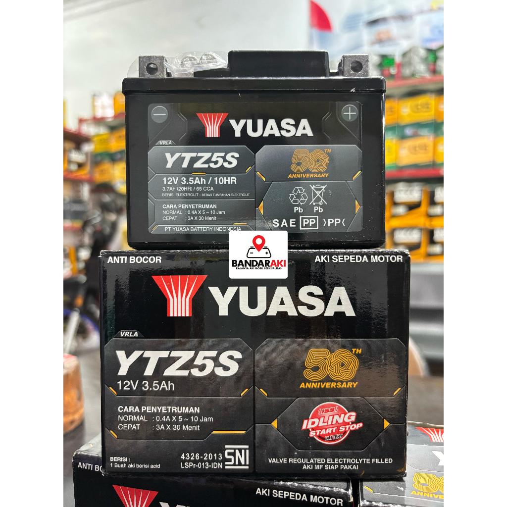 Aki motor Vario 110, Mio Soul GT, Beat, Vixion YUASA YTZ5S Aki Kering