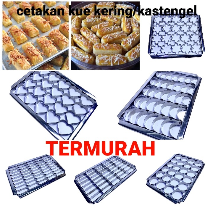 CETAKAN KUE KERING KASTENGGEL KOTAK/BINGKAI KUE KERING NASTAR BERBAGAI MOTIF,