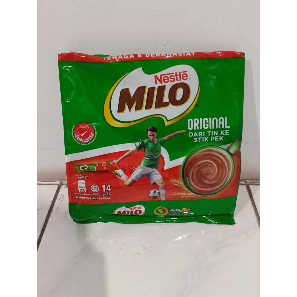 

MILO Original Stikpek Activ-Go (30g x 14 sachet) Milo Kosong Milo Tanpa Gula