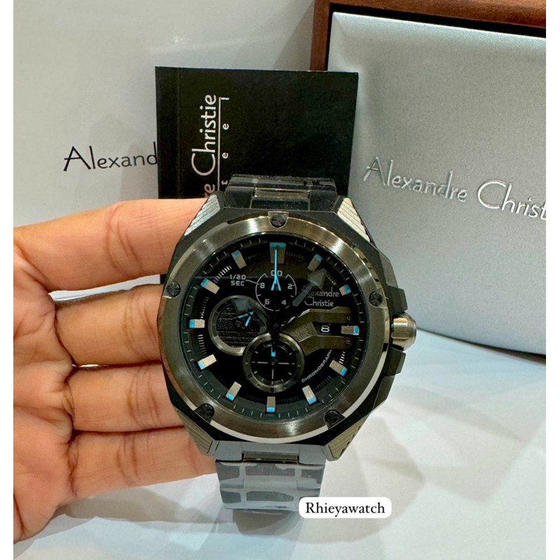 Jam tangan Alexandre Christie AC6624 list blue