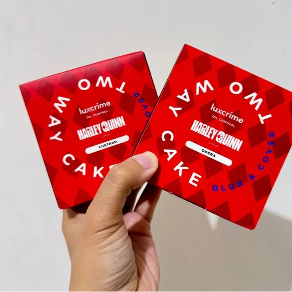 luxcrime two way cake oil control preloved