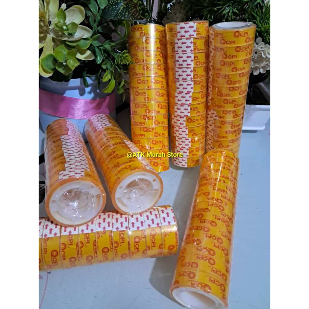 

2 SLOP ( ISI 24 ) Lakban Selotip Kado M2000 - Isolasi Mini 12 MM 10 Yard / Isolasi Kado Kecil