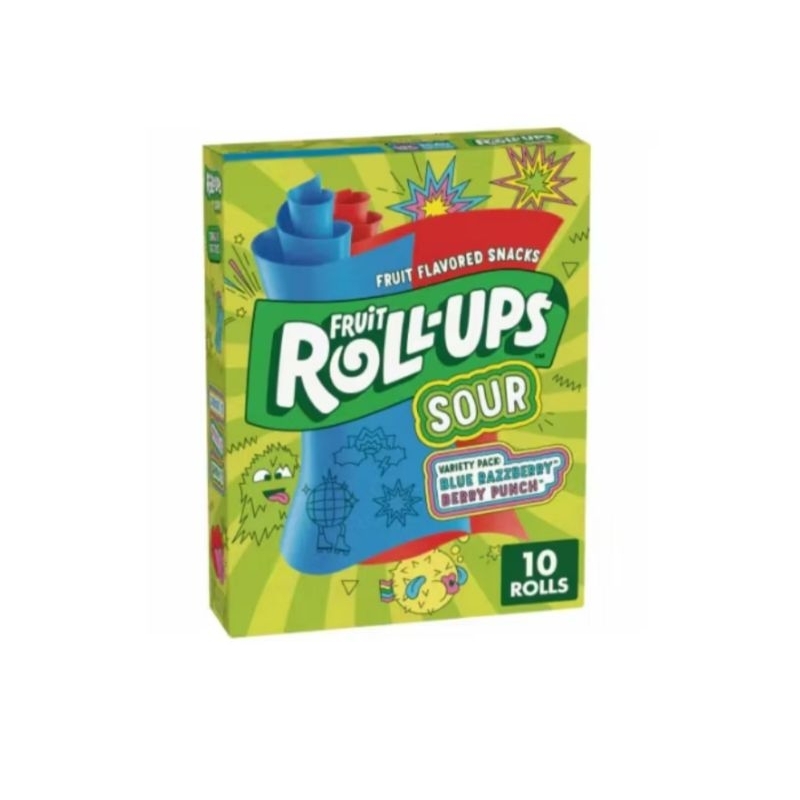

New READY FRUIT ROLL UPS SOUR ISI 10 PER PCS PERMEN ROLL