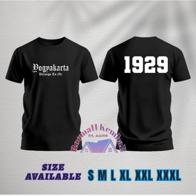 TSHIRT BAJU KAOS YOGYAKARTA BELONGS TO ME / KAOS PSIM JOGJAKARTA / PSIM YOGYAKARTA KAOS PSIM 1929 / 