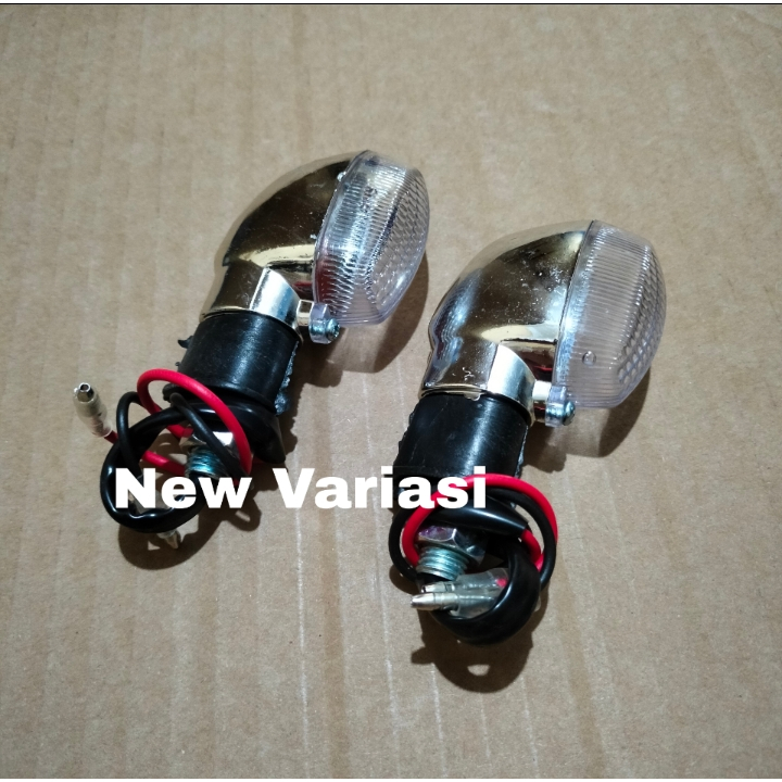 Lampu Sein Vixion Old Model Standar Chrome/ Sen Sein Variasi