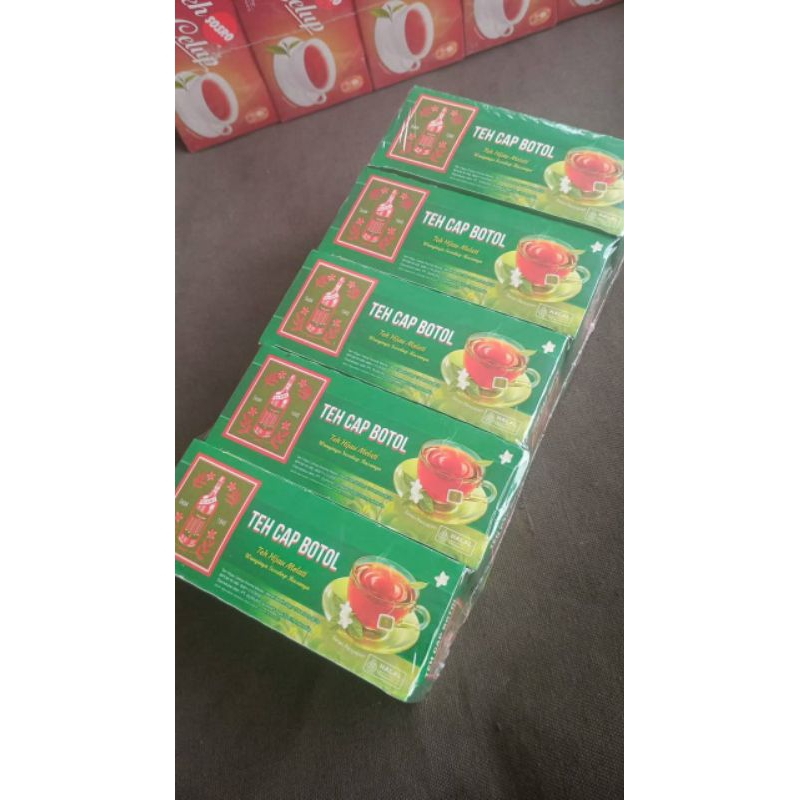 

TEH CELUP CAP BOTOL HIJAU AROMA MELATI 25 BAGS TEA BAG