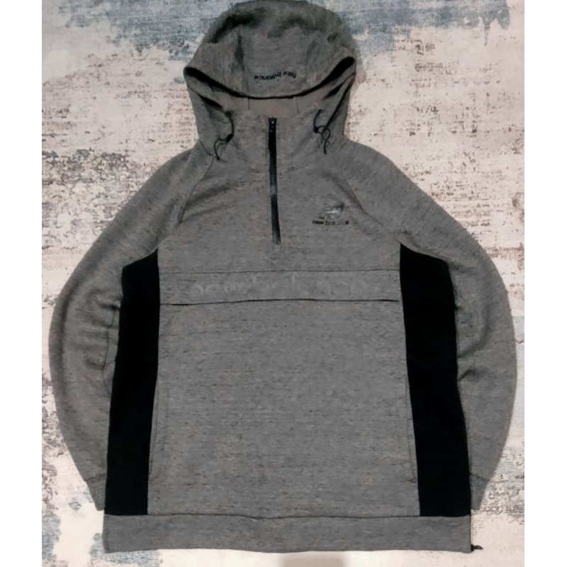 halzip hoodie NB spellout doremon slide zipper