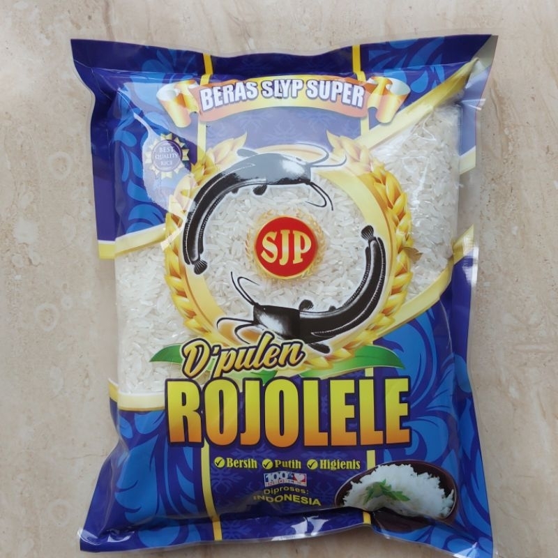 

Beras Slyp Super Rojolele 1kg D,pulen Putih Bersih Higienis