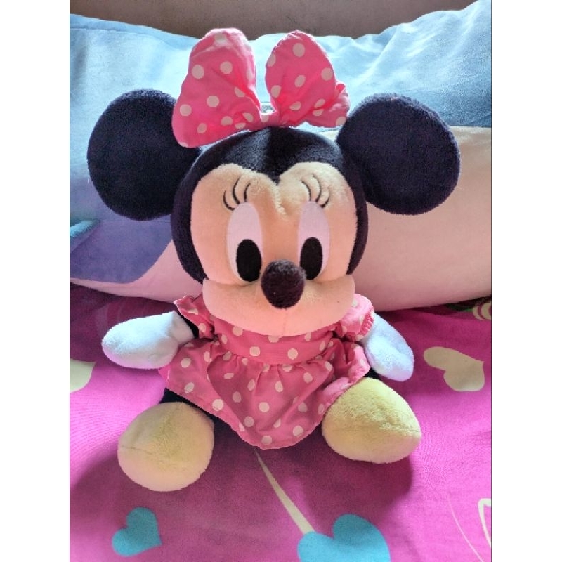 BONEKA MINNIE/MICKEY MOUSE PINK POLKADOT