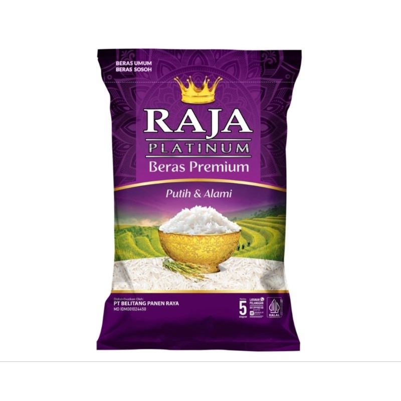 

Beras Raja Platinum 5 kg / Beras Raja Ultima 5 kg