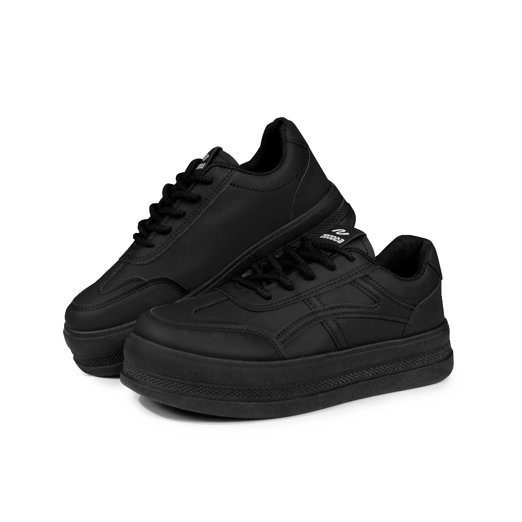 Discount Zeodda Sepatu Sneakers Sekolah Hitam Spesial Black Series
