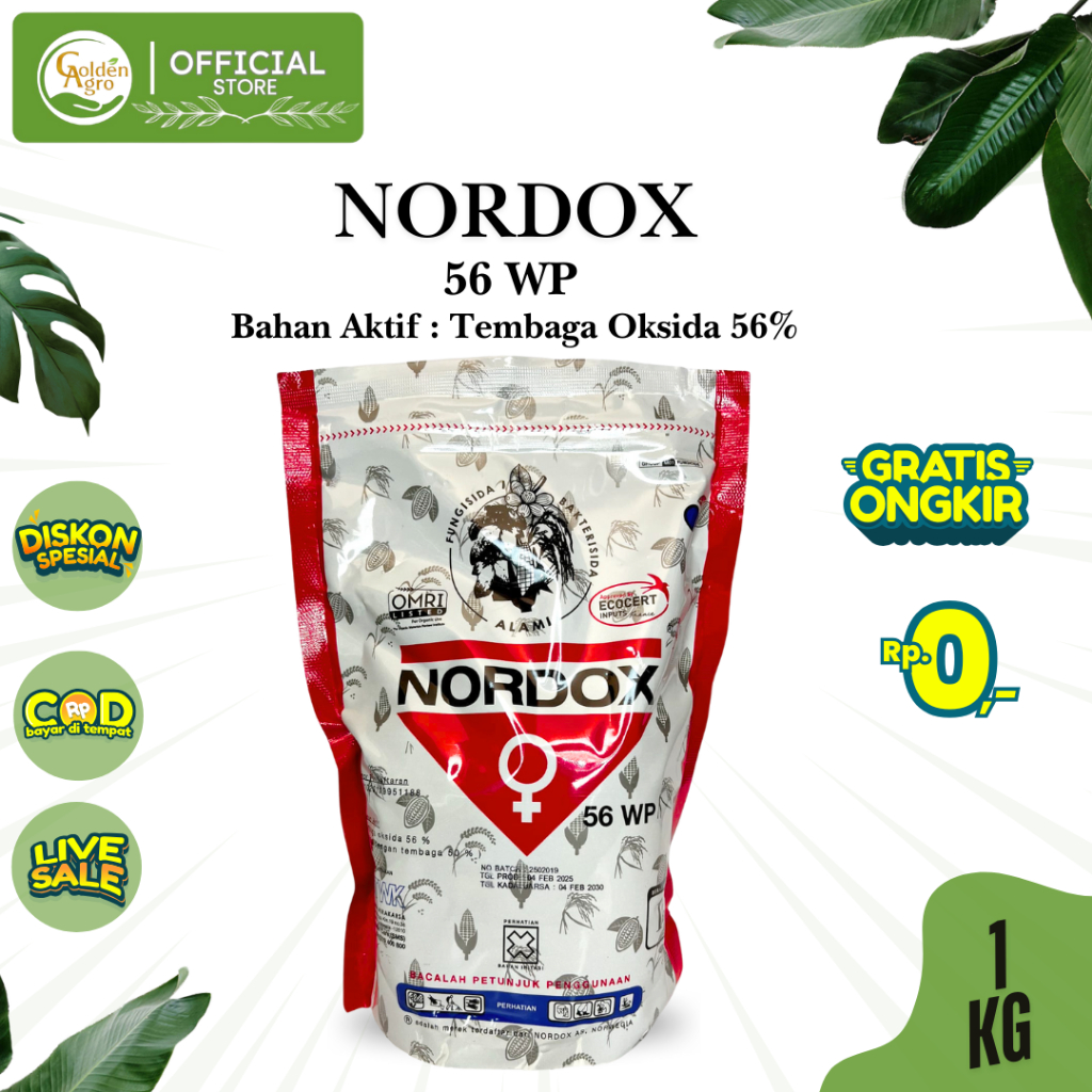 FUNGISIDA BAKTERISIDA NORDOX 56WP WP 1KG KG