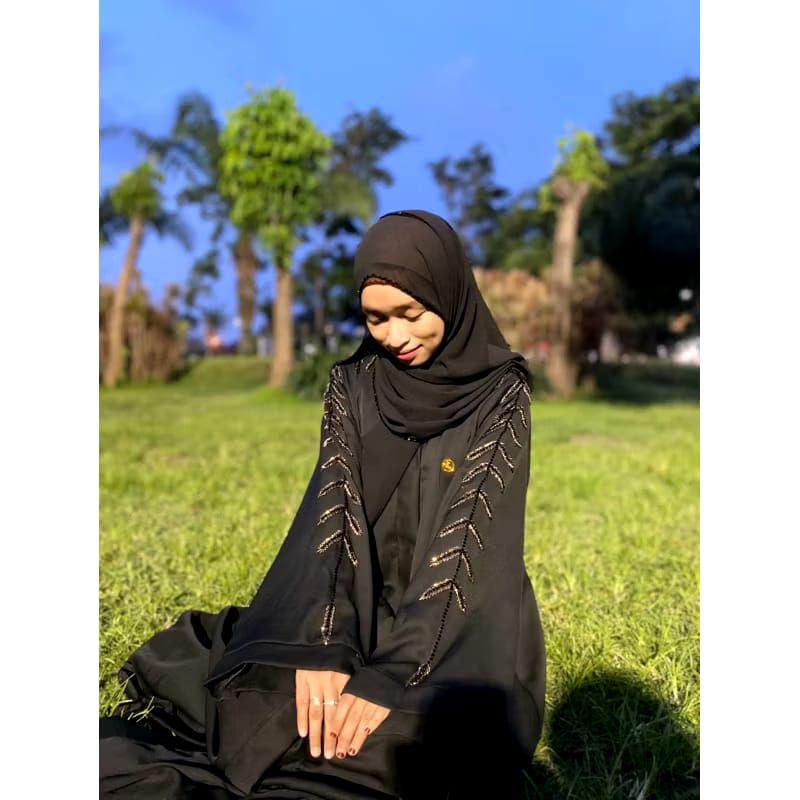 Abaya Fursan Exclusive payet Daun fursan