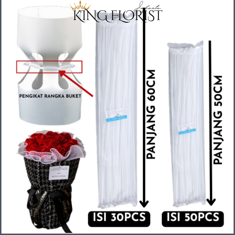 

Kabel Ties Putih Panjang 50cm/ 60cm Harga 1Pack 50PCS/30PCS 101