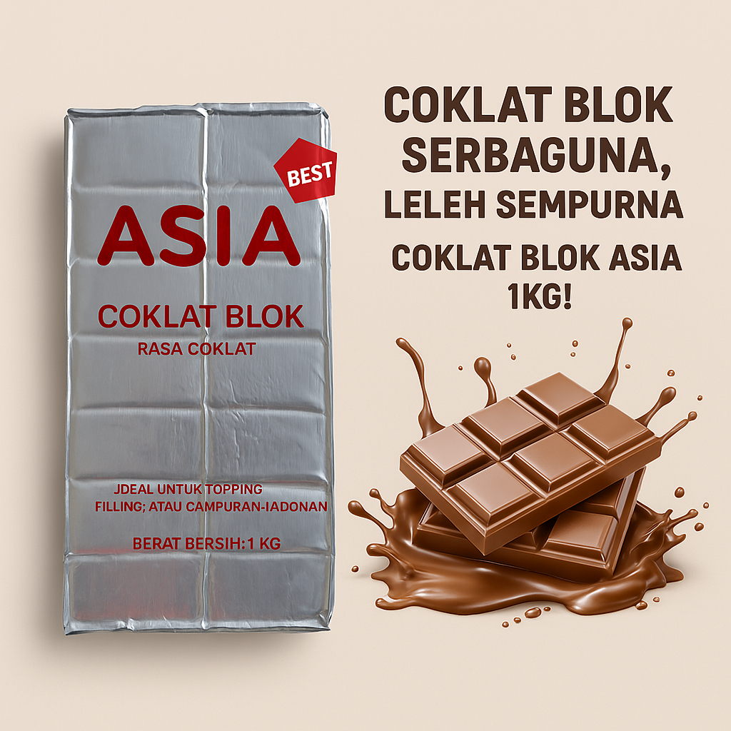 

Coklat Blok Asia / Coklat Blok / Coklat Batangan isi 1kg