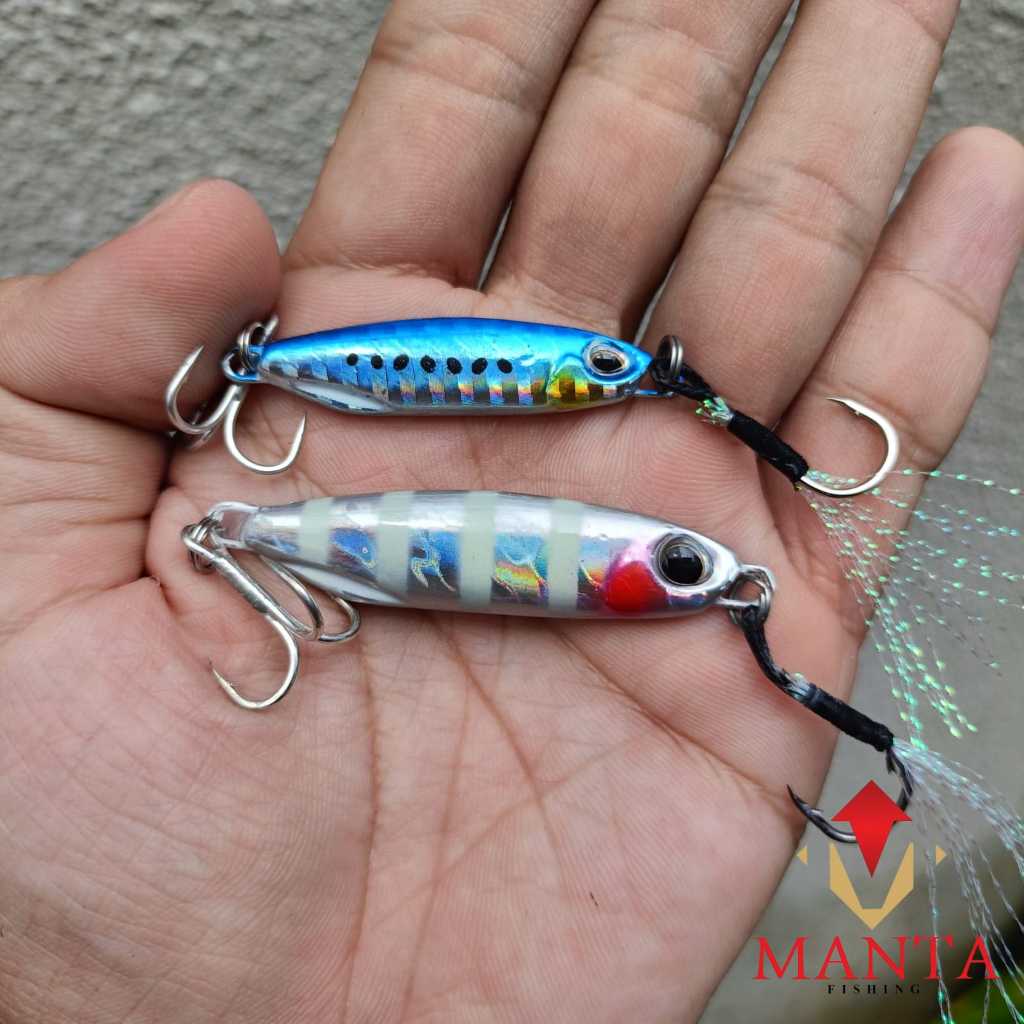 Lure killer metal jig 32gram mikro jig 16gram hologram casting light jiging 16gram dan 32gram