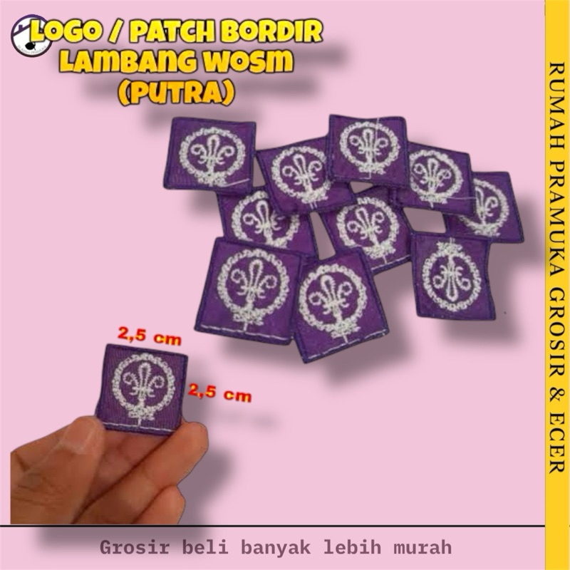 Bordir Wosm Putra pramuka