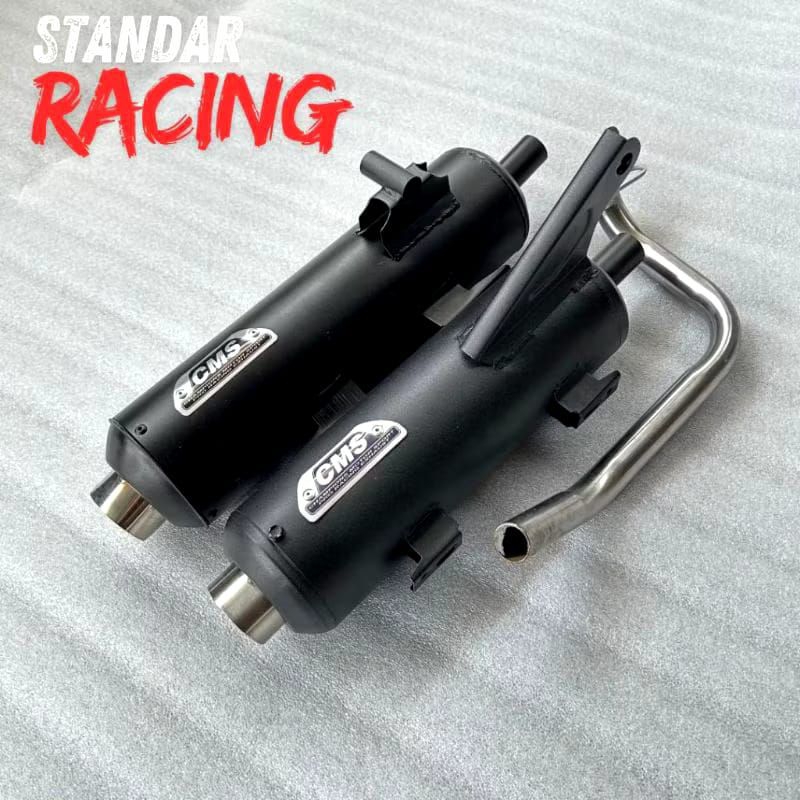 knalpot standar racing cms bas adem termurah full set beat karbu scoopy fino mio sporty beat street 