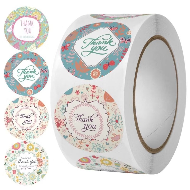 

STIKER THANKYOU ROLL ISI 500 PCS