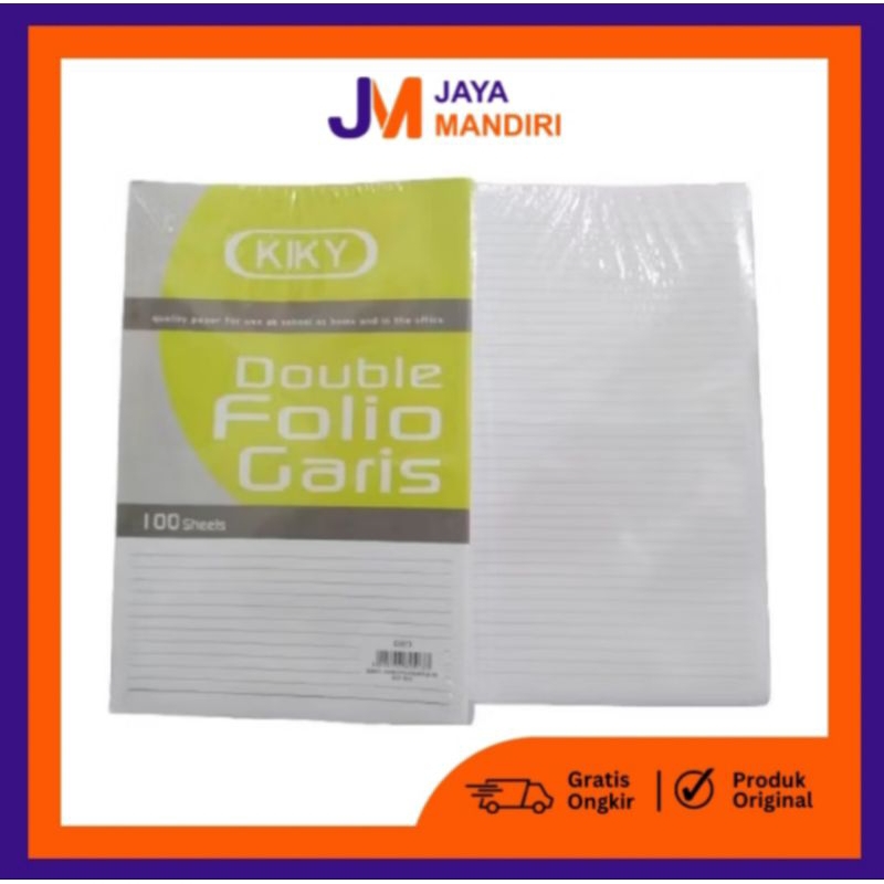 

Kertas Double Folio Kiky 100 Lembar