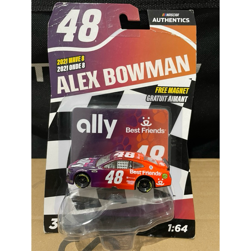 Nascar Diecast Nascar Authentics Bukan Hot Wheels Best Friend 48 Alex Bowman Loose Rare item Diecast