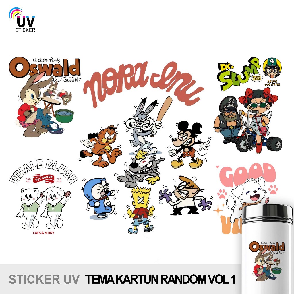 

STIKER UV - TEMA KARTUN RANDOM VOL 1 | STICKER UV, STICKER MOTOR, STICKER MOBIL, STICKER HELM, STICKER TUMBLER, STICKER 3D, STICKER UV DTF BY UVSticker