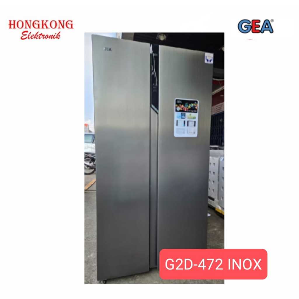 Kulkas Side by Side GEA G2D 472 INOX / 472 R INOX 2 Pintu 472 Liter