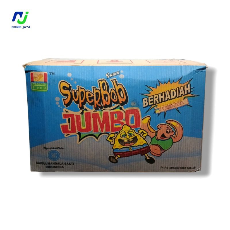 

( READY STOK ) SuperBob Jumbo Snack Berhadiah 1 Karton Isi 40 Pcs@23g