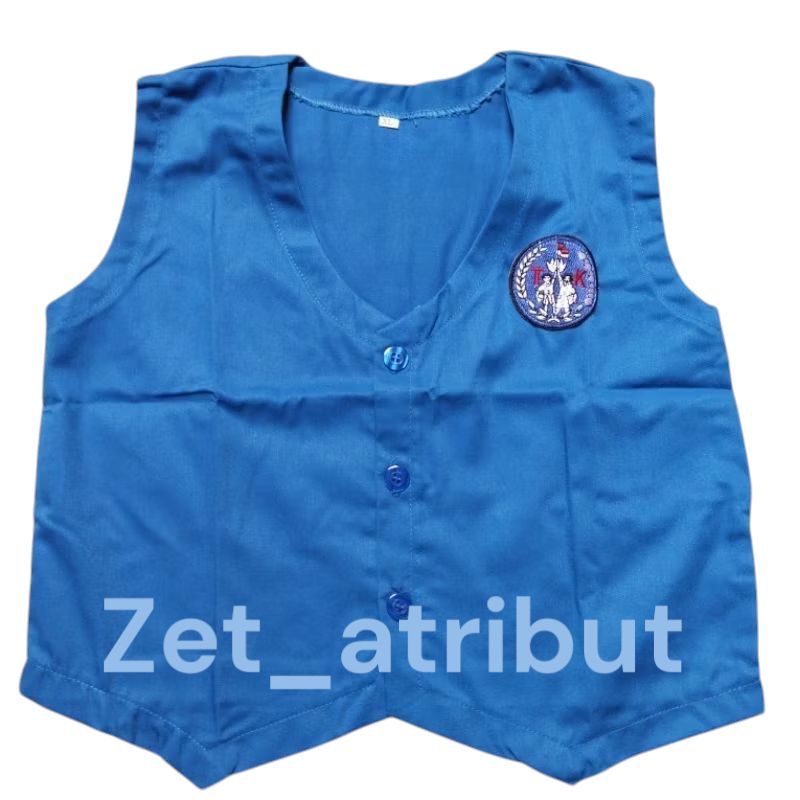 Rompi Anak TK biru / rompi anak Bordir TK