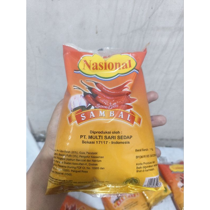 

saos sambal nasional 1 kg