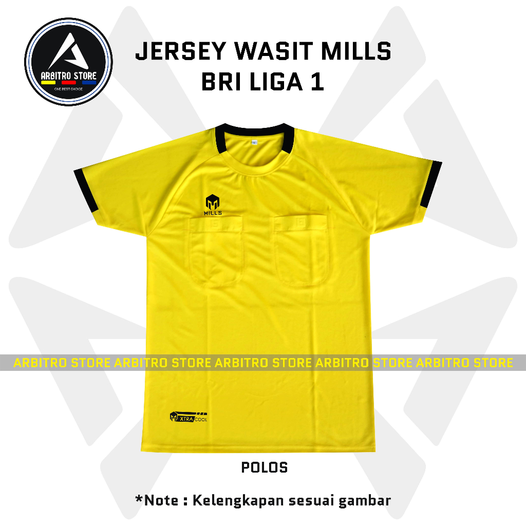 BAJU WASIT BRI LIGA 1 MILLS  2022 POLOS -  READY STOCK