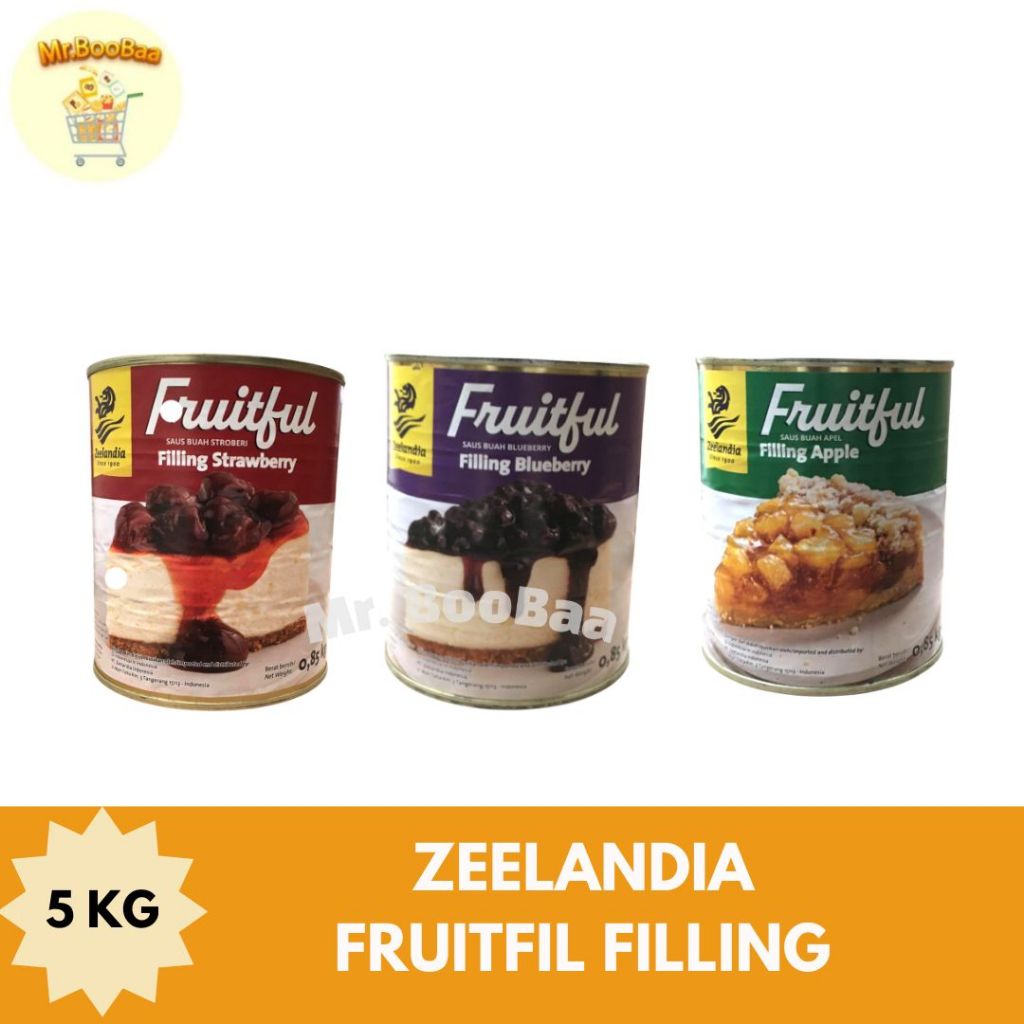 

Zeelandia Fruitfil Filling Blueberry/Strawaberry/Apple 850 Gr