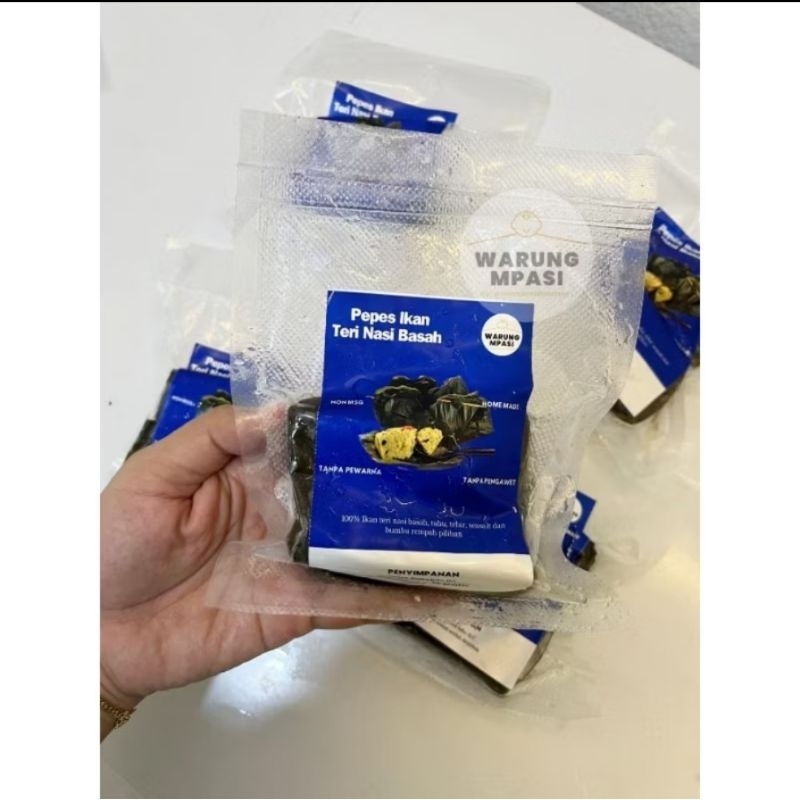 Pepes Ikan Teri Nasi MPASI Homemade