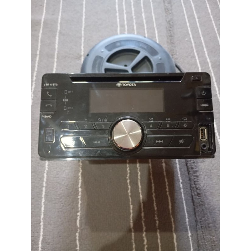 Head Unit Tape Mobil Original TOYOTA CALYA & SIGRA 2017 Lengkap dengan Bluetooth, USB, Radio, CD