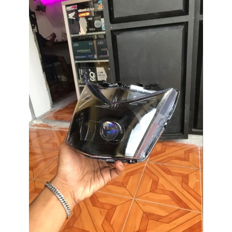 reflektor beat fi 2013-2016 custom lampu H4