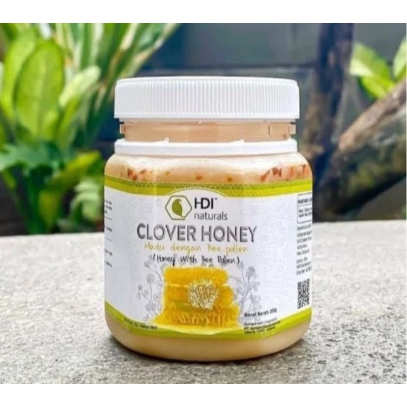 

clover honey 250gr ori exp 2028 free sendok kayu