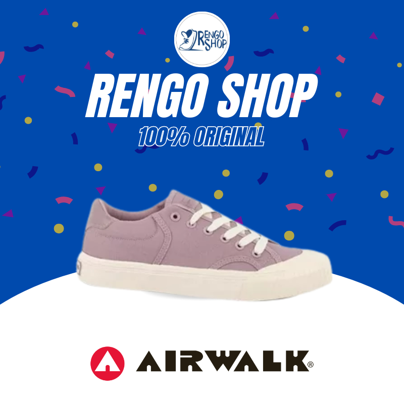 [Ori] Sepatu Sneakers Wanita Casual Airwalk Saulina Purple Lilac