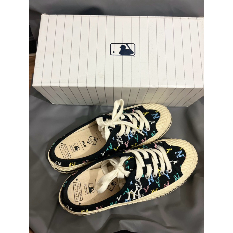 Mlb shoes mule playball rainbow black new york era