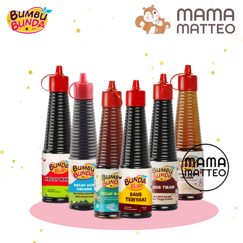 

BUMBU BUNDA BY ELIA Kecap Organik Manis Asin Ikan Saos Teriyaki Tiram Minyak Wijen / Bumbu Masak / BANDUNG