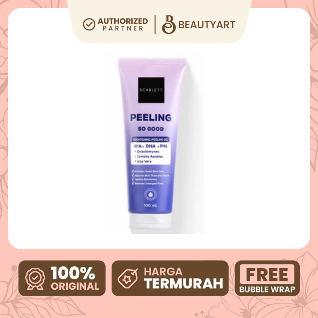 Scarlett Whitening Peeling Gel Peeling So Good - Serum Eksfoliasi Wajah untuk Mengangkat Sel Kulit M