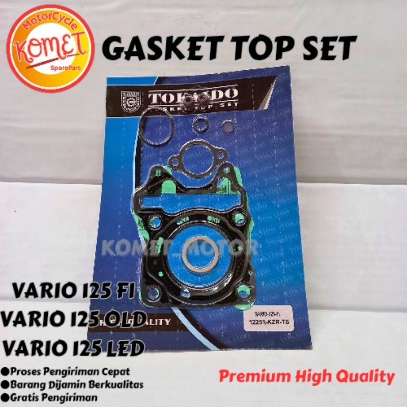 [KOMET] PAKING TOP SET GASKET TOP SET VARIO 125 FI/VARIO 125 LED/VARIO 125 OLD [TOKAIDO]