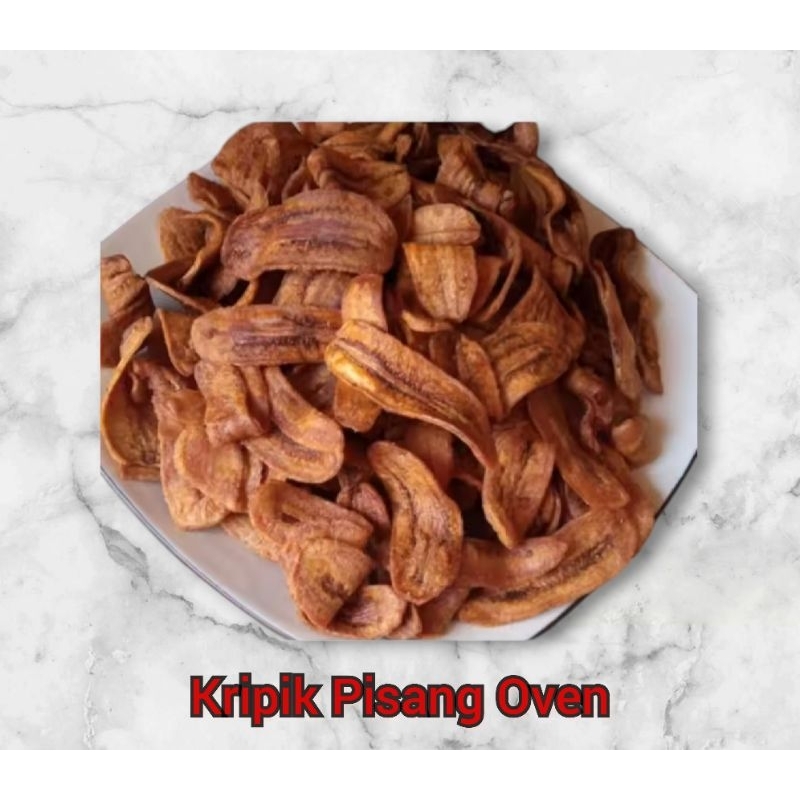 

Kripik Pisang Oven Kemasan 500 gram enak